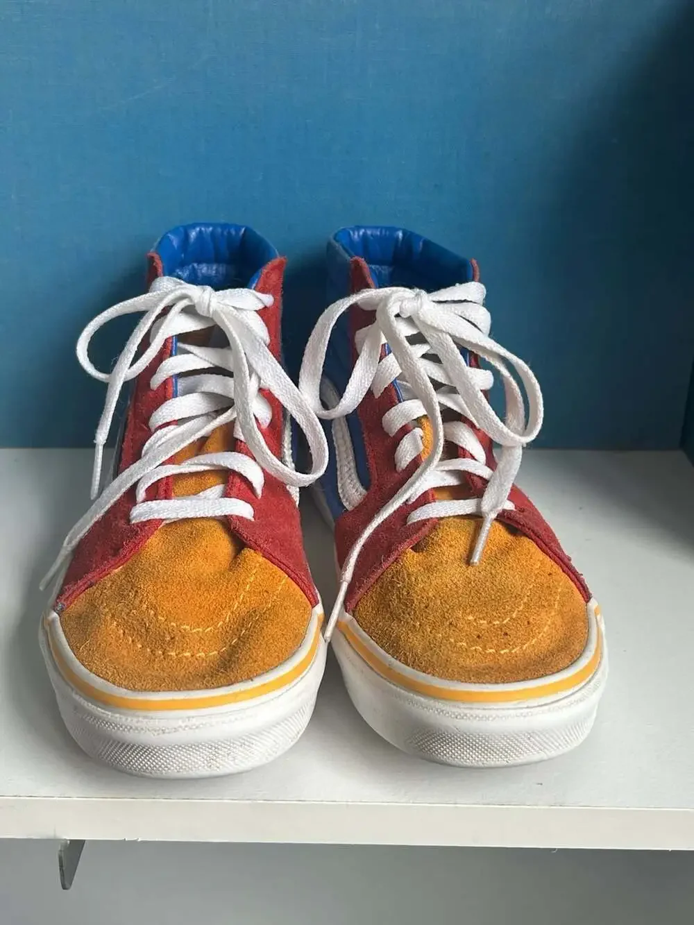 Vans Sk8-Hi Primary Block Colorblock High Top Skate Sneakers